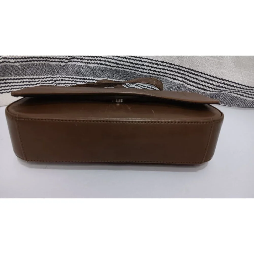 Fossil Brown Leather Small Shoulder Retro Classic Casual Event Occasion Handbag - Picture 5 of 7